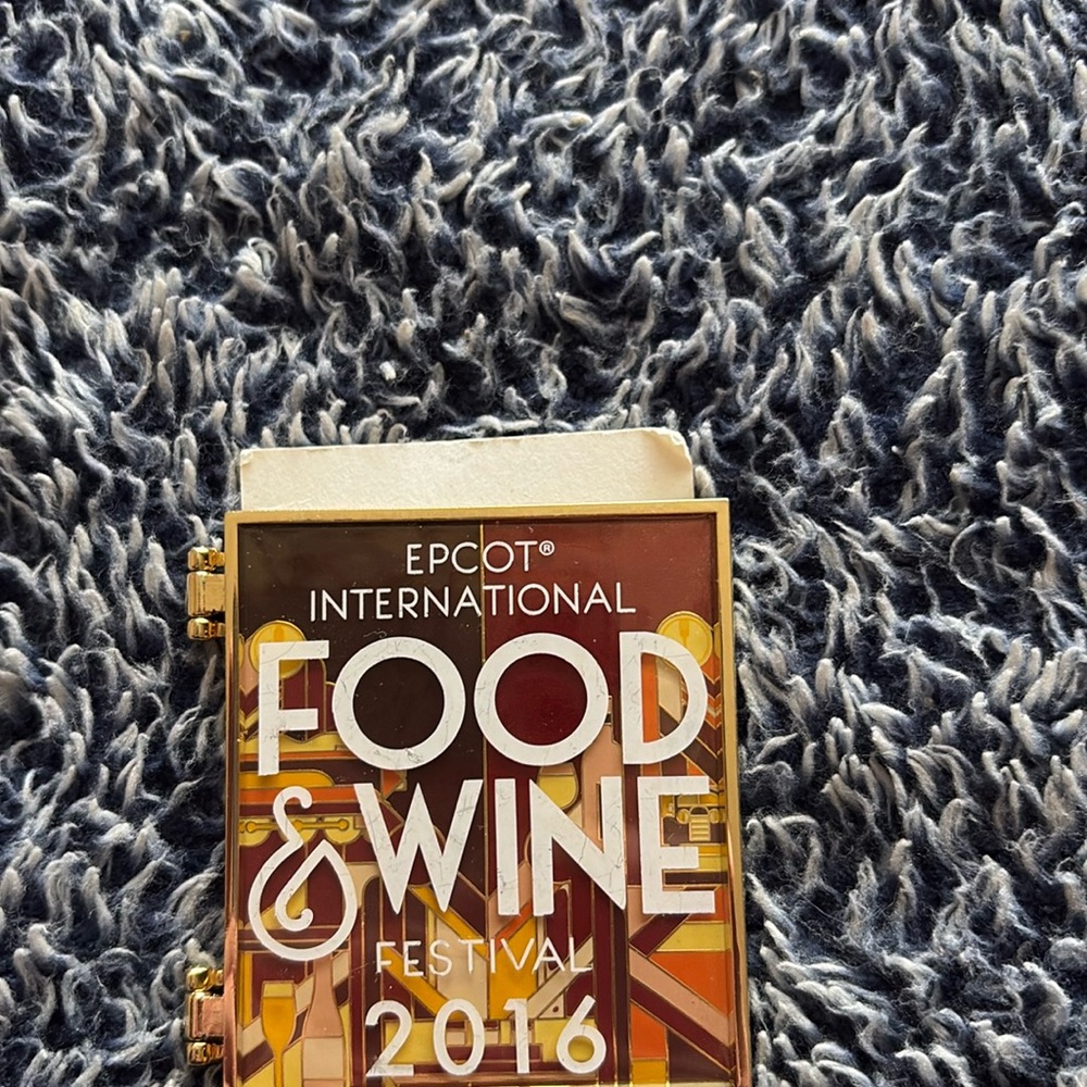 WDW Epcot Food and Wine Festival 2016 Figment Pin Mint on Card Limited Release
